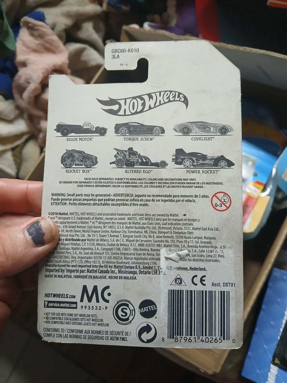2019 Hot Wheels Happy Halloween Power Rocket Diecast Car #6/6